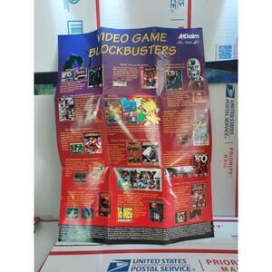 Sega Genesis Acclaim 1993 Promo Poster /Insert: w/ Alien 3, Simpson's - #cb50